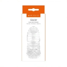 Masturbator- Me You Us Glacier Dual End Stroker Male Masturbator Transparent