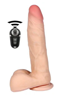 Realistyczny wibrator rotacyjny 10 funkcji USB pilot 23 cm przyssawka duży – Neptun Loveclonex