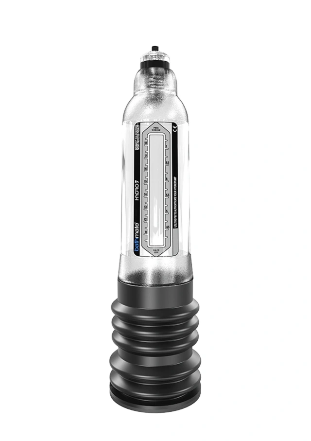 Hydropompka wodna dla mężczyzn do treningu podciśnieniowego – Bathmate Hydro 7 Transparent