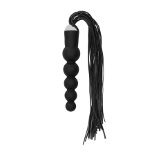 Dildo Bicz BDSM z dildo silikonowym zakrzywionym dla par – Whip with Curved Silicone Dildo