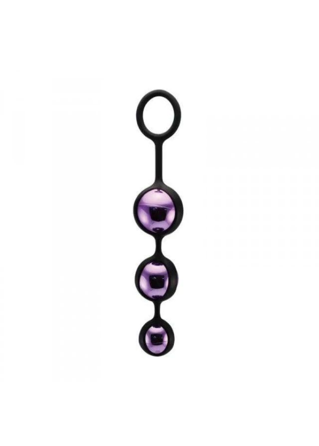 Kulki gejszy potrójne z obciążeniem stalowym silikonowe – TRIPLE PLEASURE BALLS Weighted Steel Balls Inside