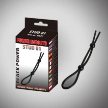 Regulowany pierścień erekcyjny – elastyczne dopasowanie i większa kontrola – Stud 01 Black Adjustable Stud Cockring