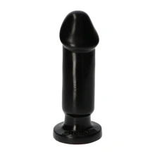 Realistyczne dildo z przyssawką czarne grube do intensywnej stymulacji – Caio Black