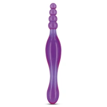Korek analny silikonowy z wibracjami 10 trybów fioletowy – Plug Galaxy Violet