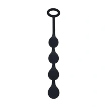 Waterdrop Silicone Anal Balls - S - 20mm - Black