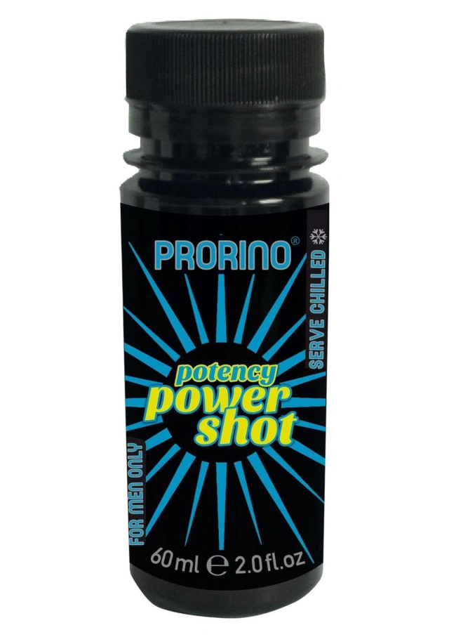 Shot dla mężczyzn suplement diety płynna formuła arginina żeń szeń 60 ml – Prorino Potency Power Shot