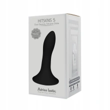 Realistyczne dildo silikonowe z przyssawką czarne średnie dla niej – Hitsens 5 5 Black