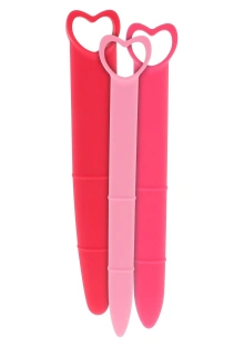 Zestaw silikonowych rozszerzaczy waginalnych 3 rozmiary różowe – Silicone Vaginal Dilators 3pcs Pink