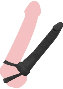 Podwójny penetrator analny silikonowy z pierścieniami dla par – Double Trouble Anal Penetrator Black Hidden DesireDouble Trouble Anal Penetrator Black