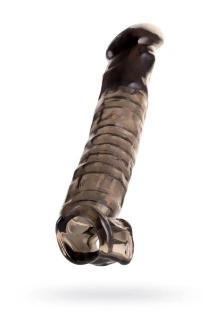 Sleeve ToyFa Xlover, to increase size, TPE, black,transparent , 22,5 cm