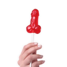 Lizak penis truskawkowy słodycze erotyczne prezent