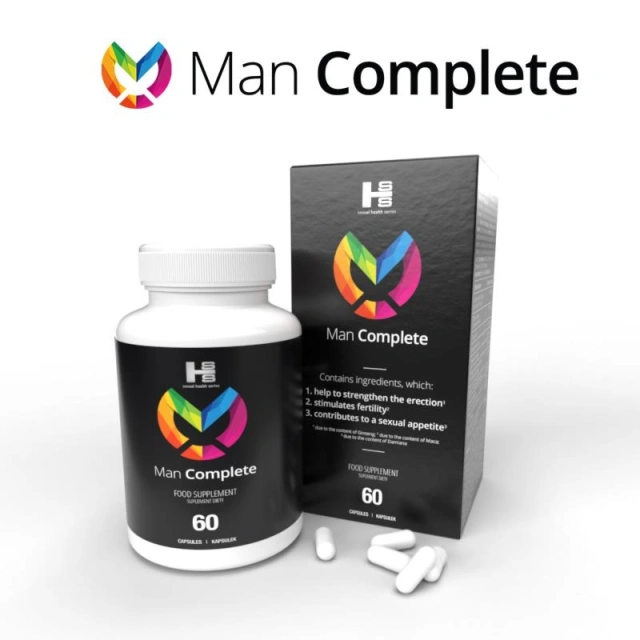 Tabletki dla mężczyzn na witalność i wsparcie libido z argininą i żeń-szeniem – Man Complete 60 kaps