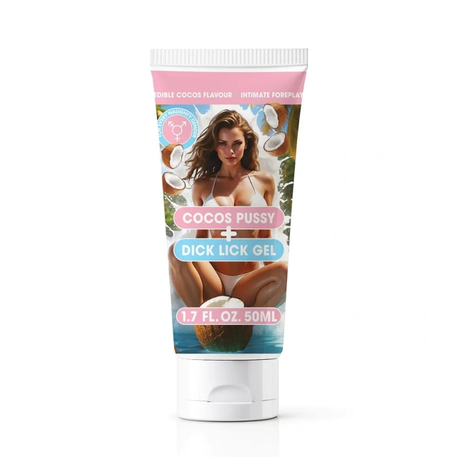 Żel do ciała o smaku kokosa – Pussy And Dick Lick Gel Cocos 50 ml