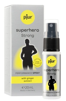 Spray opóźniający dla mężczyzn zmniejszający wrażliwość skóry – Pjur Superhero Strong Spray 20 ml