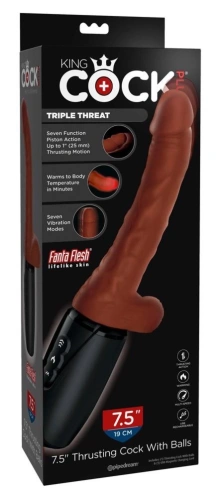 Realistyczny wibrator thrusting 7 trybów 19 cm duży – KCP 7.5