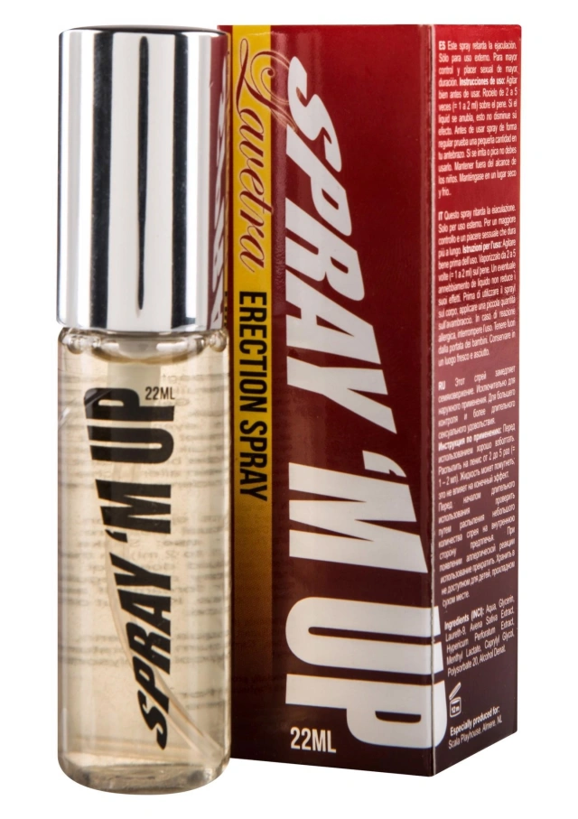 Naturalny spray dla mężczyzn do stymulacji i odczuć przed zbliżeniem – Spray M Up Lavetra 22 ml