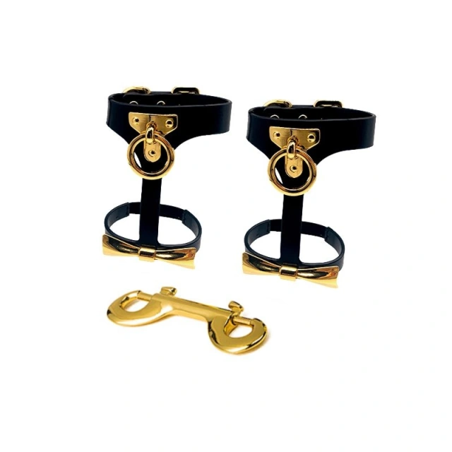 Efektowne Skórzane Kajdanki Na Nogi Upko Butterfly Effect Body Accessories Ankle Cuffs UPKO