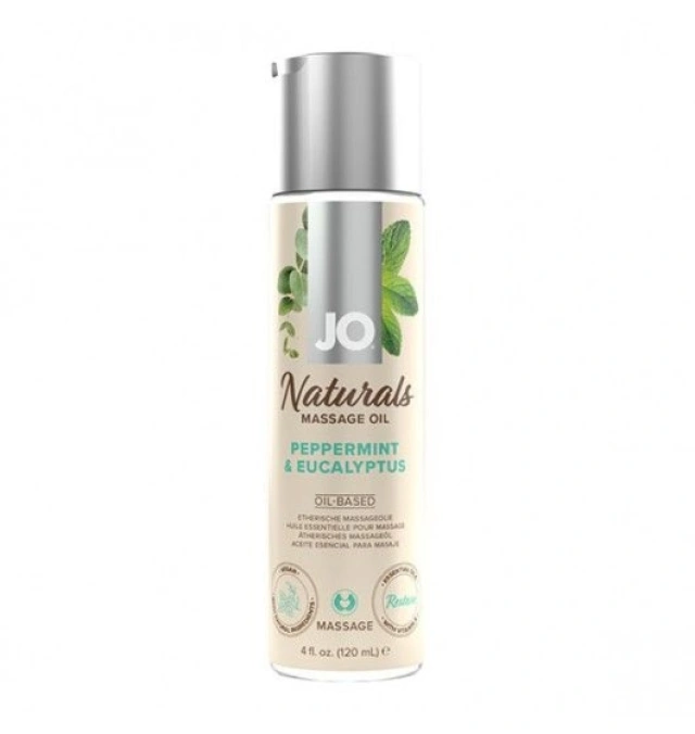 Naturalny Olejek Do Masażu O Zapachu Kokosa Z Limonką Naturals Massage Oil Coconut & Lime 120 Ml System JO