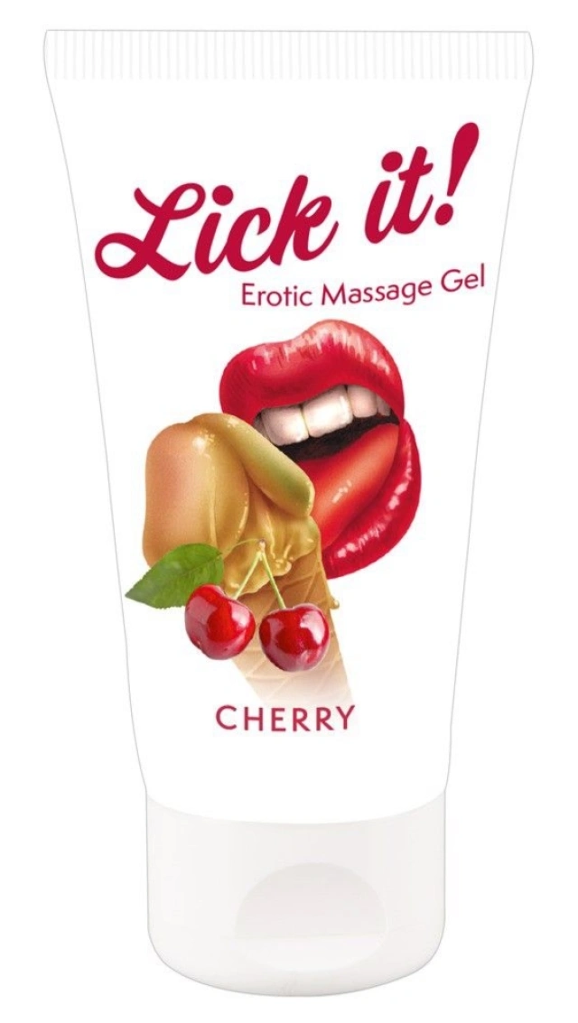 Wegański Żel na Bazie Wody Lick it! Wiśnia 