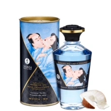 Jadalny Olejek Rozgrzewający Do Miejsc Intymnych O Smaku Kokosowym Aphrodisiac Warming Oil Coconut Thrills 100Ml Shunga