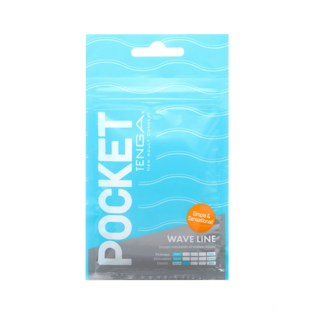 Masturbator Pocket Stroker Wave Line Tenga