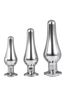 Zestaw Korków Gleaming Love Pleasure Set Silver Dreamtoys