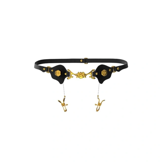 Pas Mystic Bond Collection - Belt With Labia Extender Clamps UPKO
