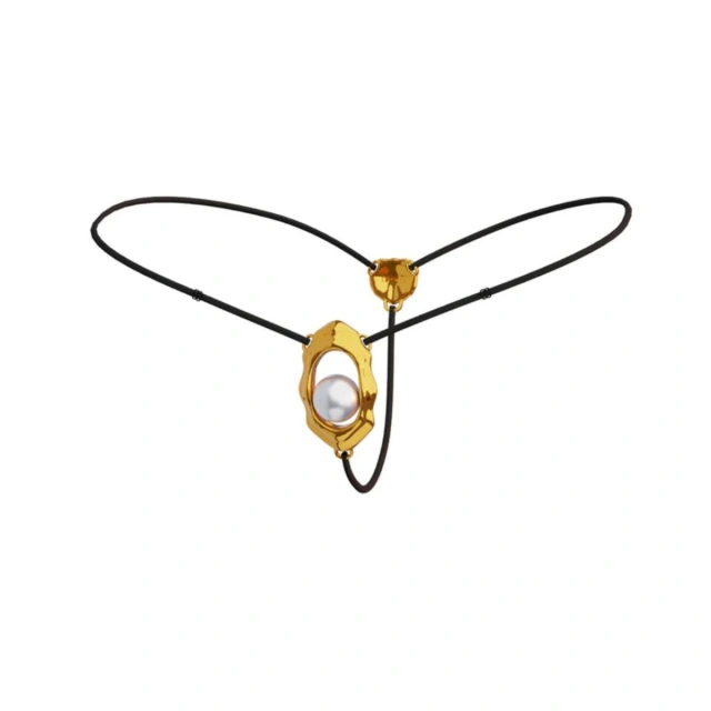 Moist Eyes G-String Clitoral Jewelry With Bead Stimulator UPKO