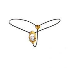 Moist Eyes G-String Clitoral Jewelry With Bead Stimulator UPKO