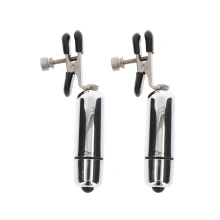 Klamerki Na Sutki Nipple Play Adjustable Vibrating Clamps Taboom
