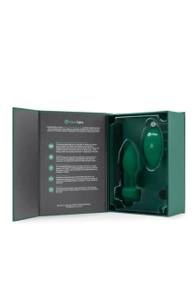 Korek analny Vibrating Jewel Plug M/L Emerald Green b-Vibe