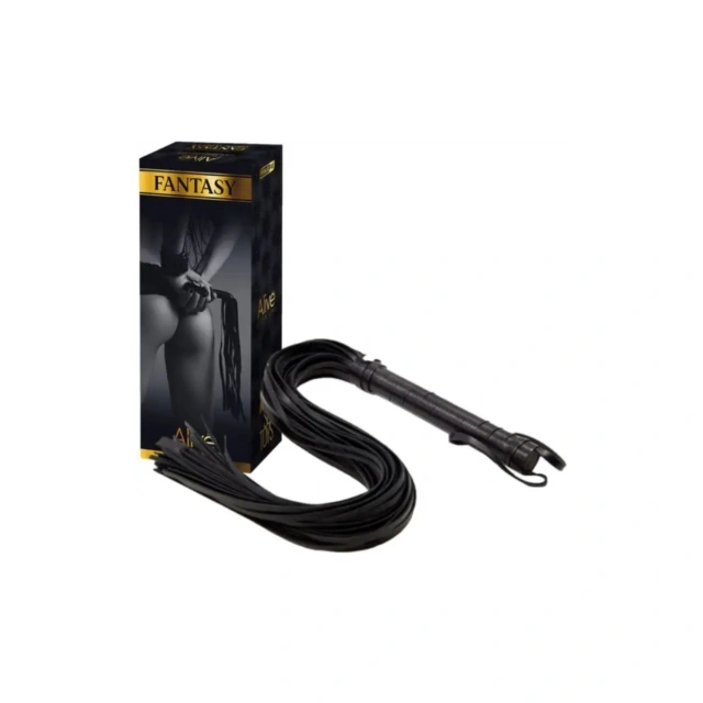 Ekskluzywny Pejcz Fantasy Flogger Long Leather Black Alive