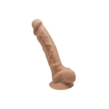Silikonowe Dildo Model 1 18 Cm Carmel Silexd