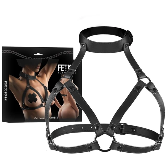 Regulowana Uprząż na Piersi FETISH SUBMISSIVE 