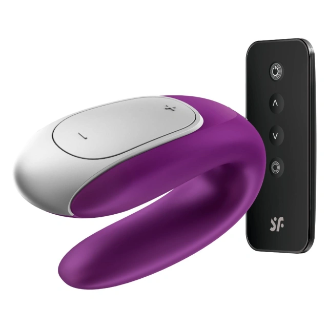 Wibrator Dla Par Double Fun Violet Satisfyer | 100% ORYGINAŁ| DYSKRETNA PRZESYŁKA