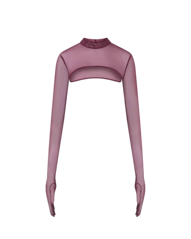 Vivien Burgundy Top Xs/S Promees