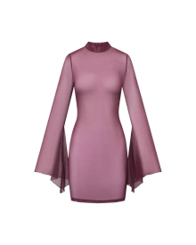 Mara Burgundy Sukienka M/L Promees