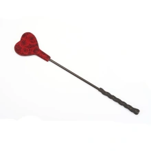 Szpicruta Kinbaku Ukiyoe Red Rosy Leather Mini Crop Liebe Seele