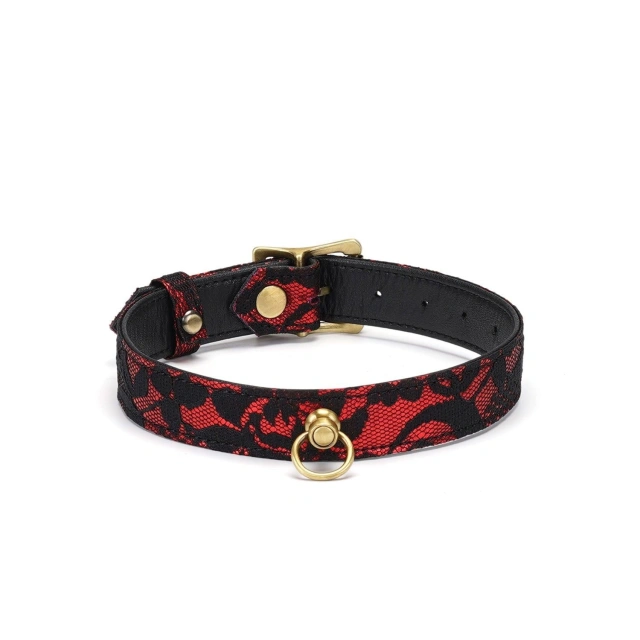Obróżka Victorian Garden Lace And Pu Choker Liebe Seele