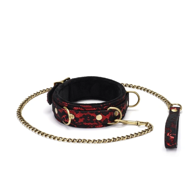 Victorian Garden Lace And Velvet Collar With Leash Liebe Seele