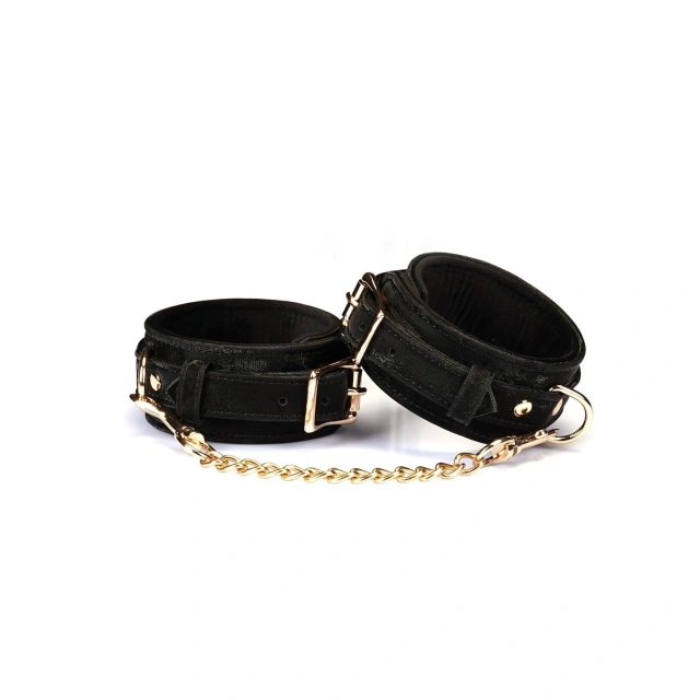 Kajdanki Boudoir Amor Black Ankle Cuffs Liebe Seele
