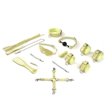 Zestaw Bondage Macaron 9Pcs Bondage Kit-Melon Liebe Seele