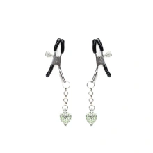 Klamerki Na Sutki Glow-In-Dark Nipple Clamps Liebe Seele zielone