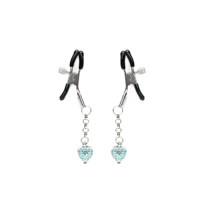 Klamerki Na Sutki Glow-In-Dark Nipple Clamps Liebe Seele błękitne