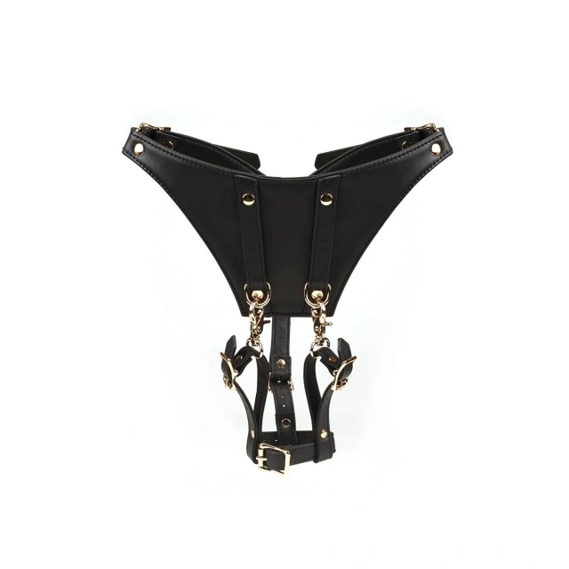Uprząż Dark Secret Leather Forced Orgasm Harness Belt Liebe Seele