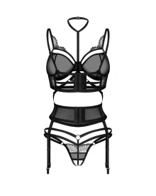 Komplet 3-Częściowy Premisis Black L/Xl Premium Obsessive