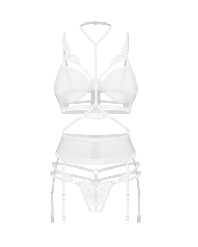 Komplet 3-Częściowy Premisis White L/Xl Premium Obsessive