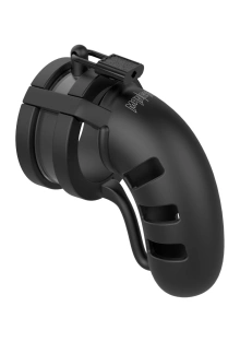 Silikonowy Pas Cnoty Z Paskiem Rozdzielającym Jądra Chastity Model 19 Silicone Cage Ballsplitter Black ManCage
