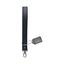 Krótka smycz Short Leather Bondage Leash Black Brutus