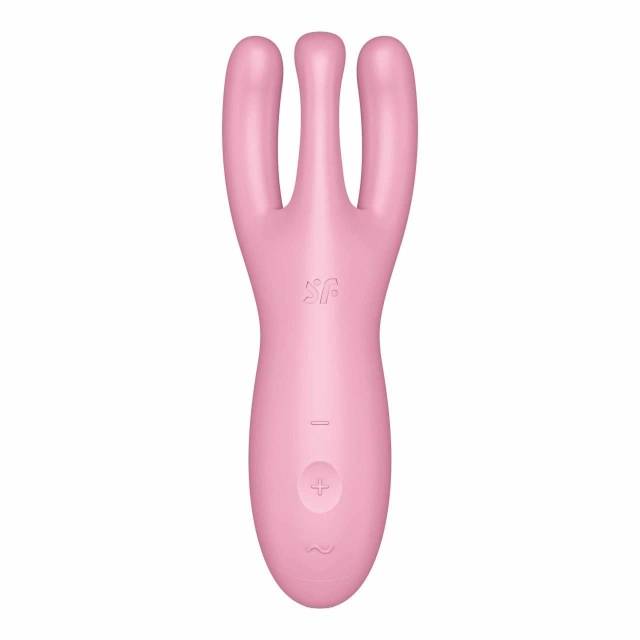 Wibrator do łechtaczki Threesome 4 Connect App Pink Satisfyer